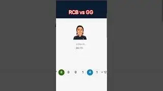 RCB vs GG WPL Match | Live Score & Highlights 🏏🔥 #cricket #rcbvsgg