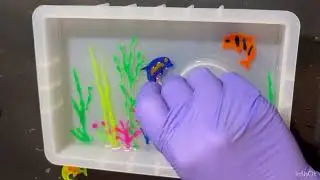Я сделала аквариумные часы из смолы 🐠 | Искусство, вдохновленное океаном