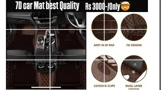 7D car mat best Quality Easy installation at home #youtube #automobile #viralvideo 