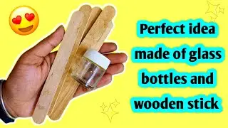 Amazing !! Perfect idea made of glass bottles and wool - Recycling Craft ldeas - DIY craft work