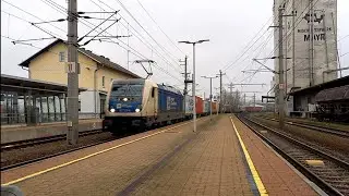Wiener Lokalbahn Cargo mit Container Zug