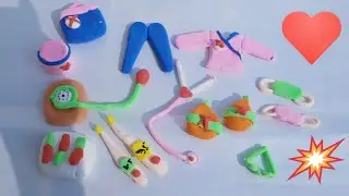 DIY Miniature Doctor Set || Amazing way to make Barbie doll dresses,doctor kits _Mini things
