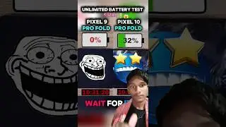 ⚡ ☠️ PIXEL 9 PRO FOLD VS PIXEL 10 PRO FOLD BATTERY TEST!! 🔋 #pixel9profold #pixel10profold #shorts