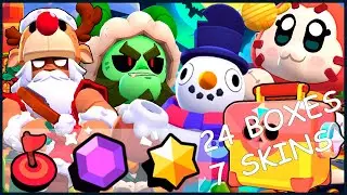 Brawl Stars - MICO, KIT, BO, TICK - 24 boxes 7 skins