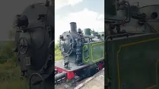 Aankomst en vertrek Stoomtrein ZLSM op Station Schin op Geul