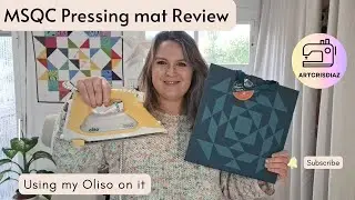 MSQC Pressing Mat REVIEW. Using it on Camera with my Oliso Iron.