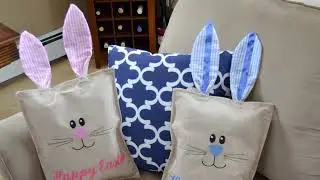 DIY Easter Pillows&hellip; made from dollar store gift bags!!!