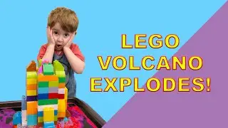 Mom and Sons Make a Lego Volcano and Watch it Explode!!!!!