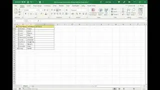How to merge two columns in Excel without losing data