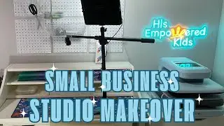 ✨Small Business Studio Makeover✨ #studio #vlog #vlogs #transformation #smallbusiness #smallyoutuber