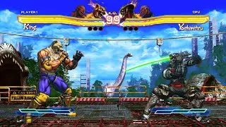 Король и Мардук против Йошимицу и Рейвена (самый сложный уровень) - Street Fighter X Tekken