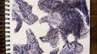  1 Hour Uncut TikTok LIVE &ndash; Ambidextrous Chaos Drawing Session With Chat #38