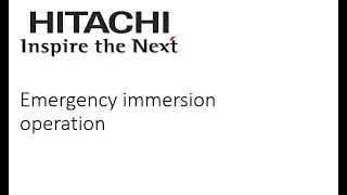 Hitachi  Air source heat pump Emergency Immersion operation