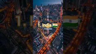 Top 10 Most Populated Countries in The World 🌍#viral #youtubeshorts #trending