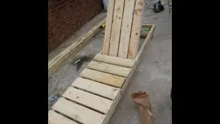 How to build a chaise lounge/ pool chair part 2.