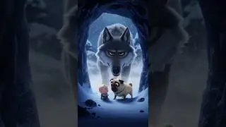 The Pixar-Style Journey of a Brave Pug #funny #shorts #fypシ