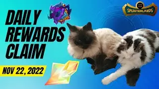 Double Cat Luck? - Splinterlands 11/22/22 Daily Rewards Claim Opening