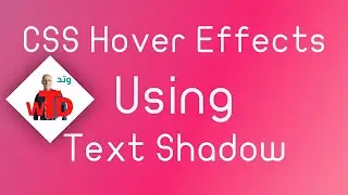 CSS Hover Effect Using CSS Text-Shadow.
