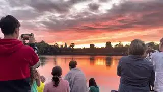 Amazing Sunrise At Angkor Wat Temple 