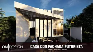 RESIDENCIA MODERNA DE LUJO | 3 PISOS 15x17 4 RECAMARAS PROVIDENCIA METEPEC 488m2 (ON DESIGN CASAS)