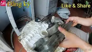 Hướng dẫn sửa hộp số máy giặt cửa trên. khi giặt không quay mâm