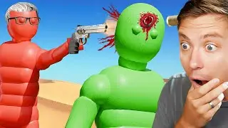 Reacting To NPC AI Fights with weapons!!! (EPIC)