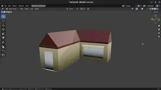 Timelapse a simple house + blender material shader #blender #3d 
