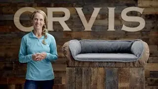 ORVIS - Memory Foam Bolster Dog Bed with Fleece