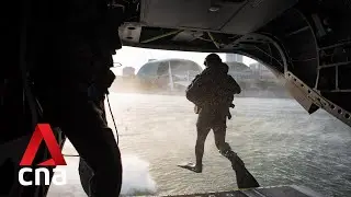 National Day Parade preview: Singapore navy divers jump from Chinook into Marina Bay