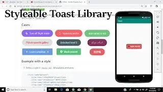 Styleable Toast Library - Android Tutorials