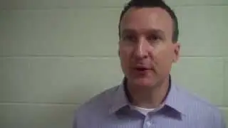 Patriot League Women's Basketball: American's Matt Corkery after the win at Bucknell