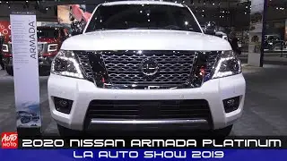 Nissan Armada Platinum 2020 года &mdash; Экстерьер и интерьер &mdash; Автосалон в Лос-Анджелесе 2019