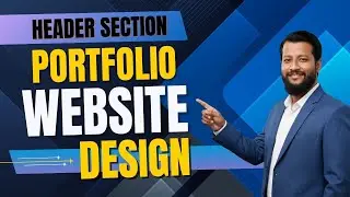 Portfolio Website | Header section