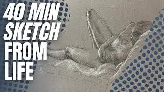 Charcoal Figure Drawing from Life