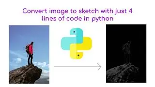 Convert your image to sketch in just 4 lines of code in python | The mini way
