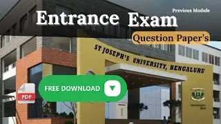 How to prepare ST JOSEPHS UNIVERSTY | SJU - Entrance exam Questions | INTERVIEW | 