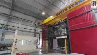 4 COLUMNS MDW MACHINE AT SATYA STONE EXPORTS- INDIA