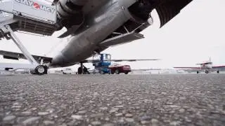 Former American Airlines 727 air stair tested