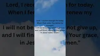 A Prayer for Strength Today 💪🙏#Prayer #Strength #Faith #Hope