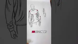 Dessiner les plis de v&ecirc;tements - Ep 5 ✏️ #tutodessin #dessinfacile #dessiner #dessin #dessinmanga