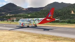Extreme Short Runway Takeoff! Qantas Airbus A320neo Departs from the World&rsquo;s Shortest Airport
