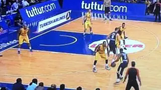 Andrew Goudelock m&uuml;kemmel basket Crazy & Amazing Euroleague Maccabi Electra vs Fenerbah&ccedil;e &Uuml;lker 2015