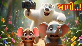 रन रन! भागो पागल भालू से | Mad Bear, Jungle Kids Adventure