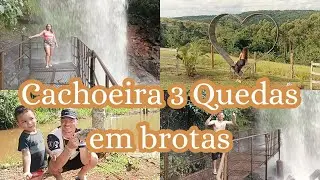 CACHOEIRA 3 QUEDAS EM BROTAS,FICAMOS ENCANTADOS🥰😃 #cachoeira#natureza#brotas