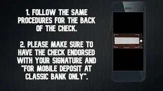 Classic Bank Mobile Deposit Tutorial
