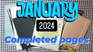 January 2024 Completed Coloring Pages