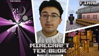 TAŞ FARMI VE EJDERHAYI KESTİK | MİNECRAFT TEK BLOK | FİNAL
