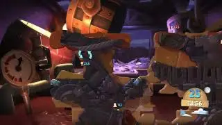 Worms Battlegrounds - A quick bat from under the bridge #ropeskills #moleholes