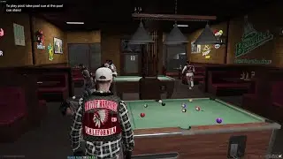NWMC Vinewood Mother Charter Shooting pool at Peckerwood bar
