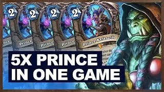 5х Prince Keleseth In 1 Game! | Shudderwock Shaman | The Witchwood Hearthstone